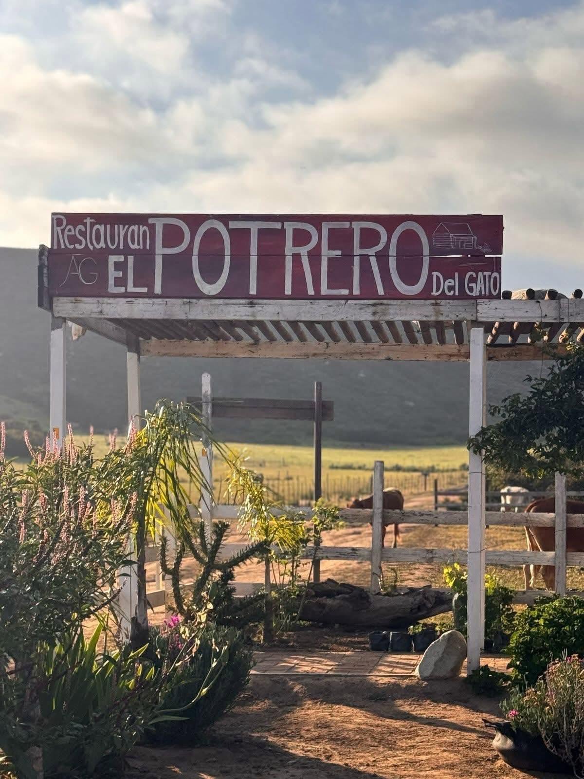 Entrada del Restaurante El Potrero del Gato